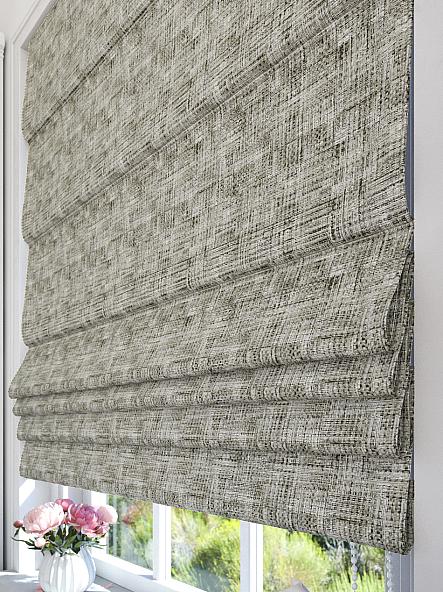 Римская штора Терлон (серый) - ширина 140 см.