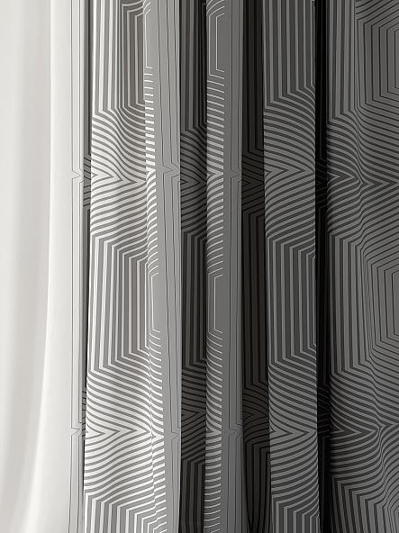 Комплект штор Глориан (серый) - фото 2