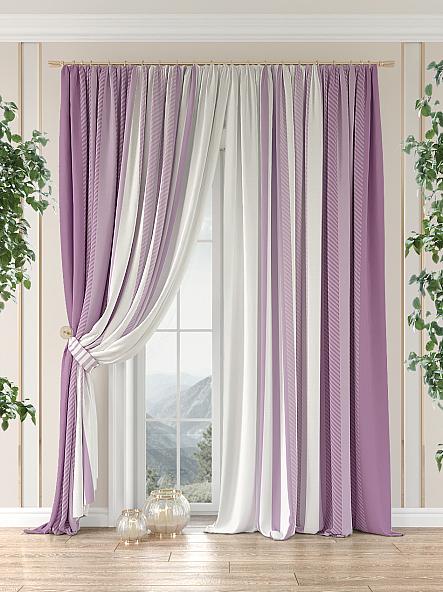 Комплект штор Скарис (фиолетовый)