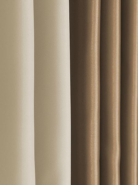 Комплект штор Элефти (бежево-коричневый) 270 см - фото 3