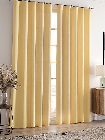 Комплект штор Карес (банановый) - фото 2