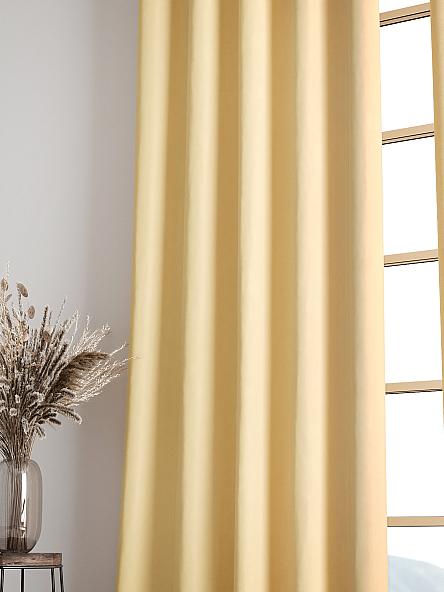 Комплект штор Карес (банановый) - фото 6