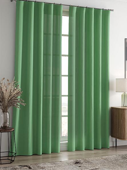 Комплект штор Карес (зеленый) - фото 2