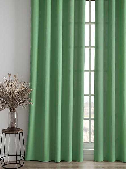 Комплект штор Карес (зеленый) - фото 4