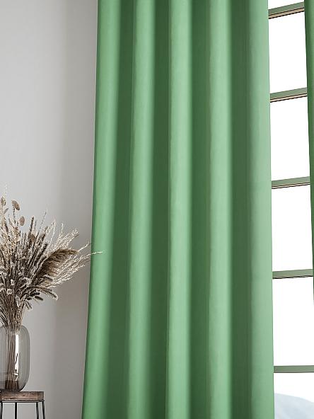Комплект штор Карес (зеленый) - фото 6