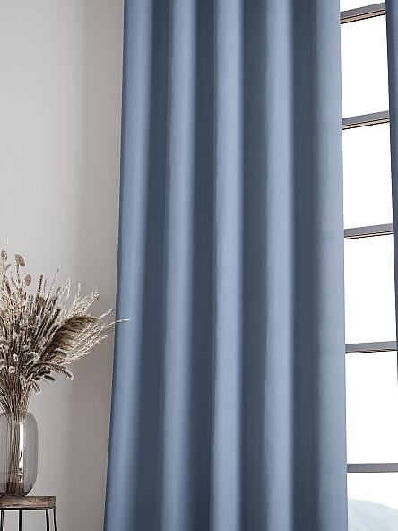 Комплект штор Карес (пыльно-синий) - фото 6