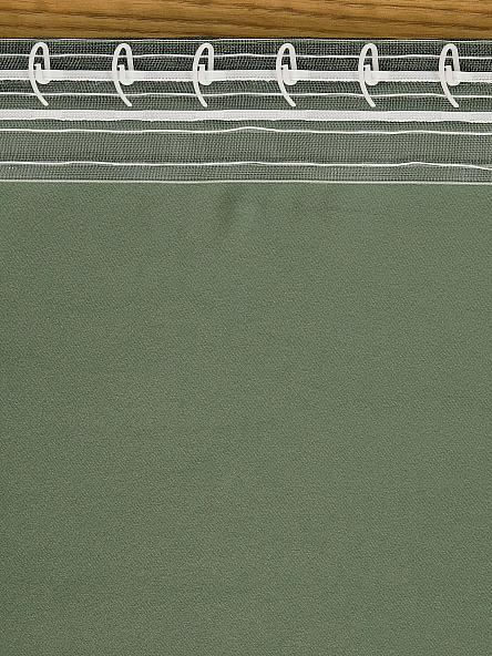 Портьера Элуи (темно-зеленый) - 250 см - фото 5