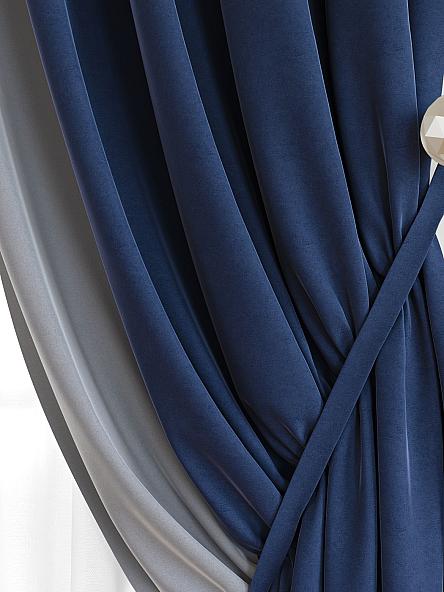 Комплект штор Твеон (сине-серый) 290 см - фото 3