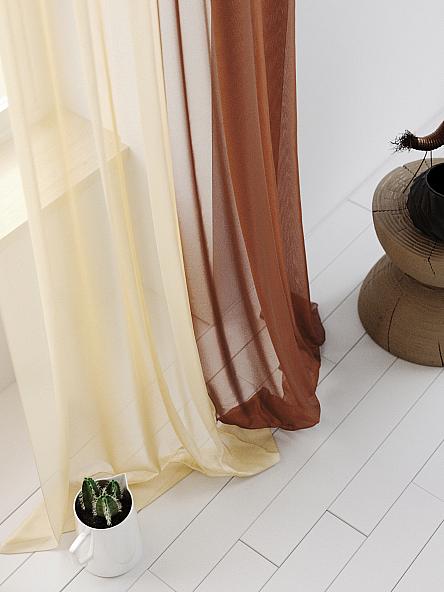 Тюль Хлои (бежево-коричневый) 290см - фото 4