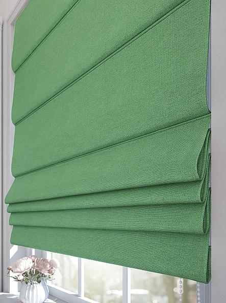 Римская штора Зейвис (зеленый) - ширина 120 см