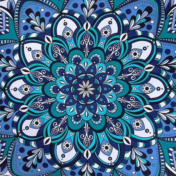 Постельное белье Мандала (голубой) - фото 3