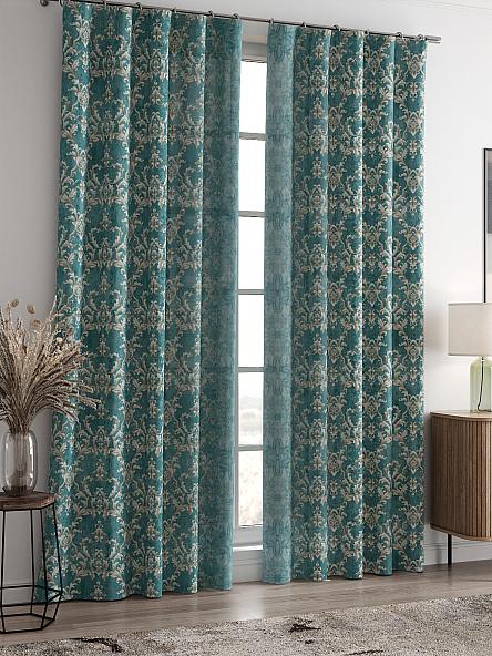 Комплект штор Лендис (зеленый) - фото 2