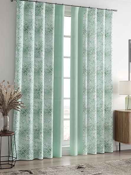 Комплект штор Кастер (мятный) - фото 2