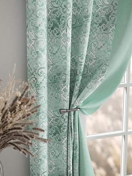 Комплект штор Кастер (мятный) - фото 7
