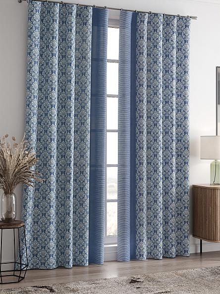 Комплект штор Эгберт (синий) - фото 2