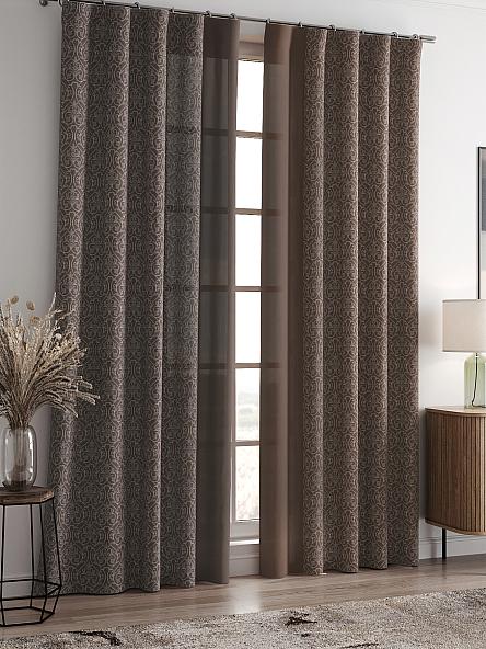 Комплект штор Лабринис (коричневый) - фото 2