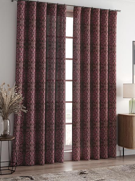 Комплект штор Вилас (вишневый) - фото 2