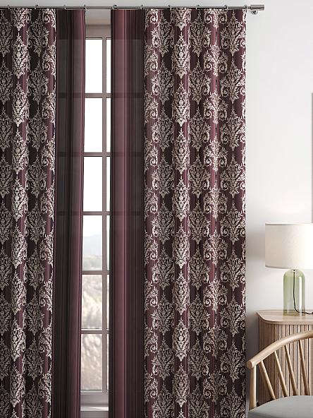 Комплект штор Баринс (бордовый) - фото 5