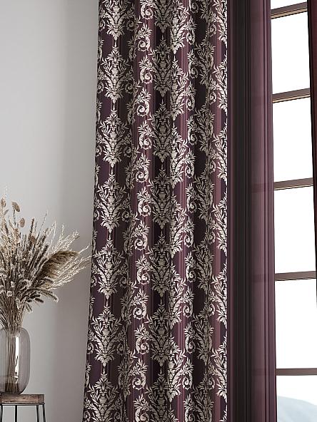 Комплект штор Баринс (бордовый) - фото 6