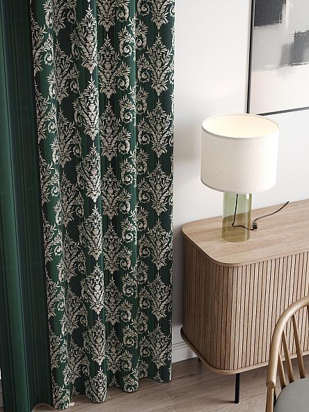 Комплект штор Баринс (зеленый) - фото 3