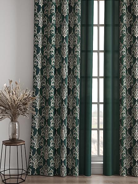 Комплект штор Баринс (зеленый) - фото 4