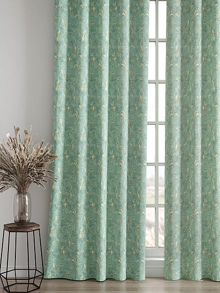 Комплект штор Рогнис (бирюзовый) - фото 4