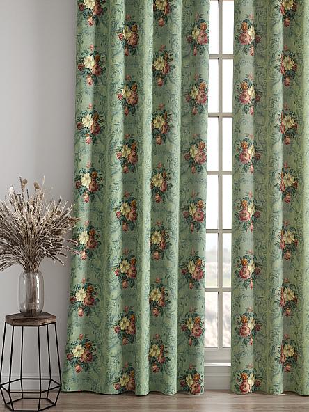 Комплект штор Амилос (зеленый) - фото 4