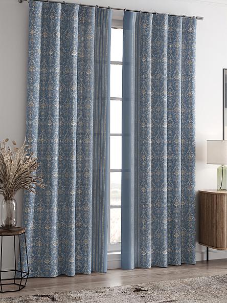 Комплект штор Султан (синий) - фото 2