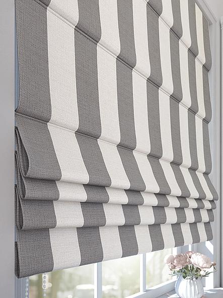 Римская штора Овириса (серый) - ширина 120 см
