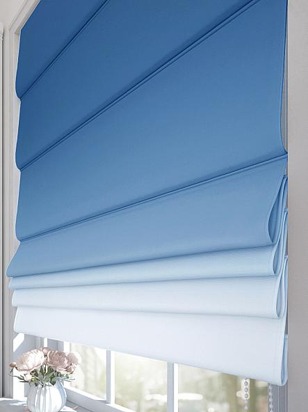 Римская штора Эйлин (голубой) - ширина 120 см