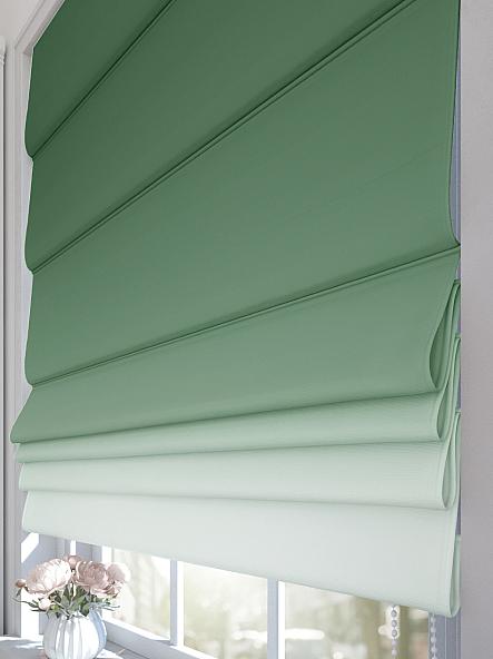 Римская штора Эйлин (зеленый) - ширина 120 см