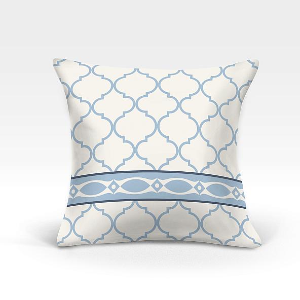Декоративная подушка Меро-О (голубой)