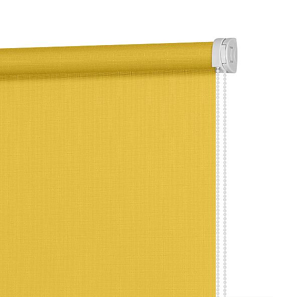 Рулонная штора Миниролл Апилера (желтое золото) - ширина 120 см. - фото 3