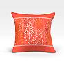 Декоративная подушка «Альпина-О (оранж.)» оранжевый, золотой | фото