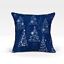 Декоративная подушка «Кана-О (синий)» синий/голубой, индиго | фото
