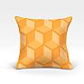 Декоративная подушка «Пику-О (оранж.)» оранжевый, золотой | фото