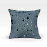 Декоративная подушка «Эбис-О (серый)» синий/голубой, индиго | фото