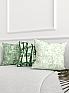 Декоративная подушка «939206» зеленый, белый | фото