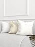 Декоративная подушка «939221» белый, бежевый | фото