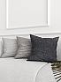 Декоративная подушка «939233» серый/черный, светло-серый | фото