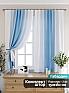 Комплект штор &laquo;Мираниас (голубой)&raquo | фото