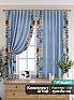 Комплект штор &laquo;Магрил (голубой)&raquo | фото