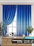 Комплект штор «Бриленис (синий)» | фото