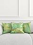 Декоративная подушка «939314» зеленый, персиковый | фото