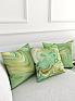 Декоративная подушка «939314» зеленый, персиковый | фото 4
