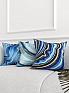 Декоративная подушка «939318» синий/голубой, индиго | фото