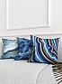 Декоративная подушка «939320» белый, синий/голубой | фото