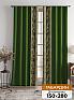Комплект штор &laquo;Норлинс (зеленый)&raquo | фото