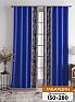 Комплект штор &laquo;Норлинс (синий)&raquo | фото