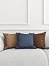 Декоративная подушка «942003» коричневый, синий/голубой | фото 2